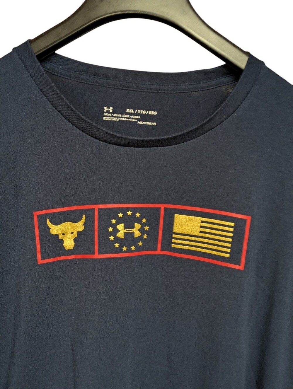 Under Armour Project Rock Respect Long Sleeve Graphic T Shirt Size XXL - Picture 3 of 9